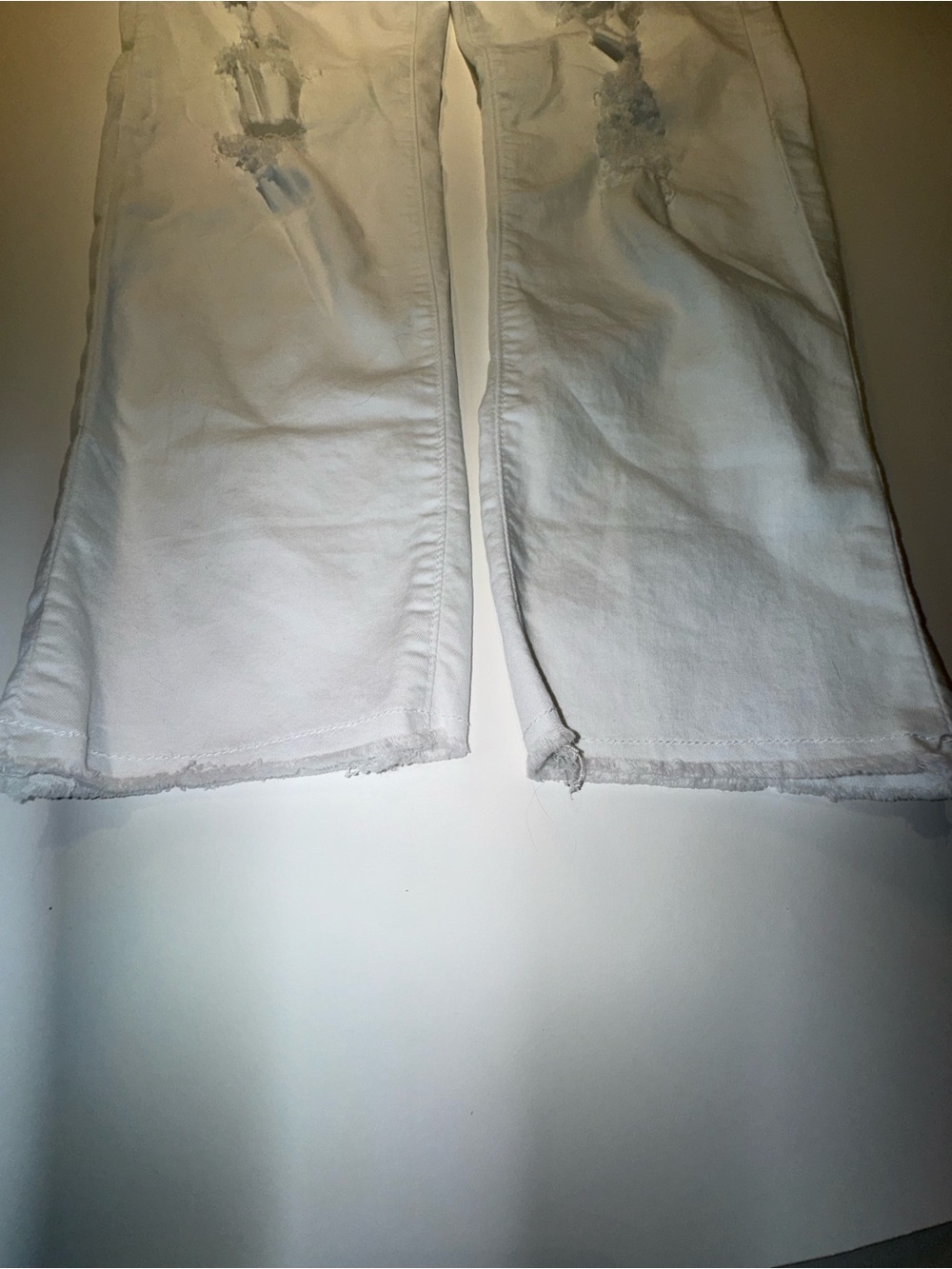 VIP White Distressed Flare Jeans - Picture 6 of 12